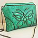 Order Handbag clutch Swallowtail, cross-body, women's casual bag, 64. a-vesta. Livemaster. . Classic Bag Фото №3