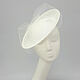 Wedding hat 'Catherine' from sinamei. Color milk, Hats1, Moscow,  Фото №1