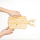 Cutting board made of cedar wood 'Horns'. RD90. Cutting Boards. ART OF SIBERIA. My Livemaster. Фото №5