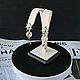 Серьги "Солнце и Луна" с пушинками одуванчика. Серьги классические. MoranaJewelrYкрашения с цветами Санкт-Петербург. Интернет-магазин Ярмарка Мастеров.  Фото №2