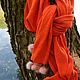 Заказать Красный вязаный шарф-палантин из натуральной шерсти. NLadoga. Ярмарка Мастеров. . Палантины Фото №3