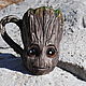 Кружка "Groot". Кружки и чашки. Татьяна (Авторская керамика). Интернет-магазин Ярмарка Мастеров.  Фото №2