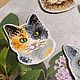 Коты магниты вышивка крестиком. Магниты. Творческая лаборатория. Интернет-магазин Ярмарка Мастеров.  Фото №2
