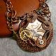 Order Copper wire wrapped Steampunk pendant. IVA rainbow art. Livemaster. . Necklace Фото №3