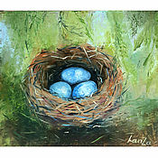 Картины и панно handmade. Livemaster - original item Painting nest 