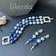 Браслет и серьги из жемчуга Swarovski, Браслет из бусин, Казань,  Фото №1