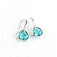 Earrings with pendants 'Emerald' earrings as a gift, hangers, Earrings, Moscow,  Фото №1