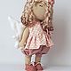 Девочка-мотылек 30 см текстильная интерьерная куколка. Интерьерная кукла. Variato handmade. Интернет-магазин Ярмарка Мастеров.  Фото №2
