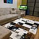  ковёр ручной работы из шкур коровы. Ковры для дома. Luxury Patchwork. Интернет-магазин Ярмарка Мастеров.  Фото №2