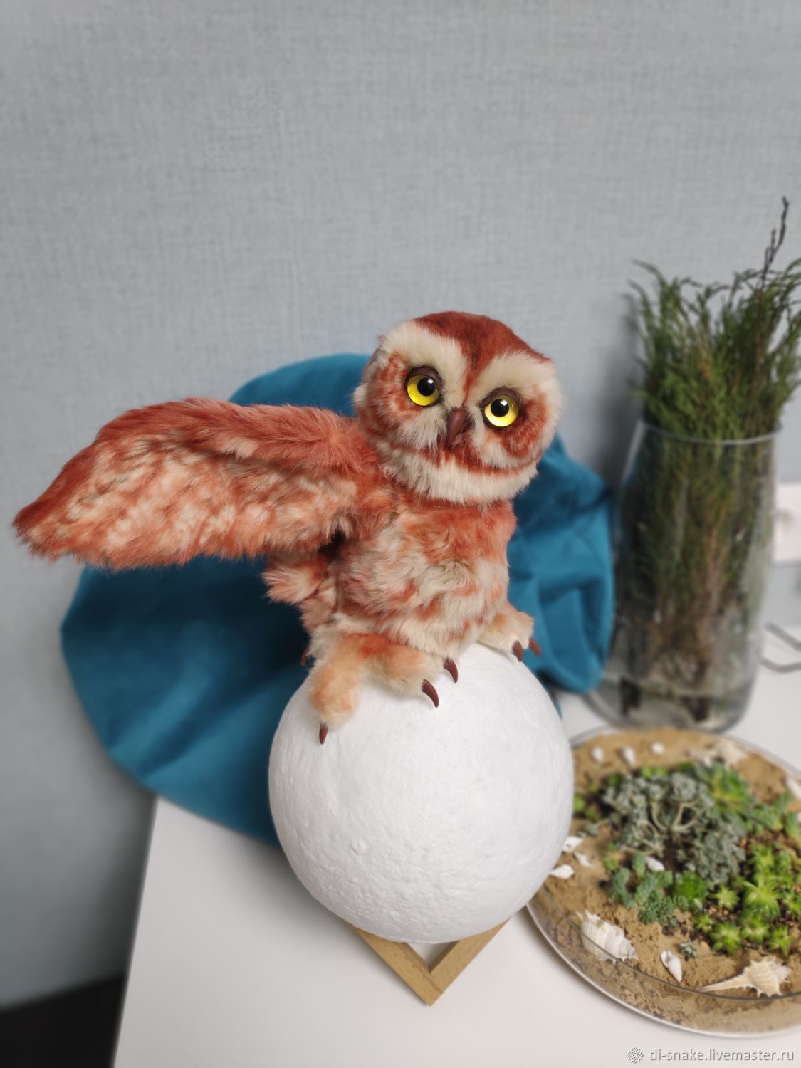 Owl (realistic owl), Stuffed Toys, Moscow,  Фото №1