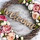 Венок приветственный на входную дверь WELCOME, Элементы интерьера, Краснодар,  Фото №1