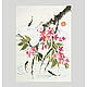 Ветка цветущей сакуры и рыбки, Картины, Санкт-Петербург,  Фото №1