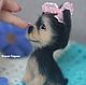 Copyright felted toy dog Yorkshire Terrier Button. Felted Toy. KravetsTatyana. Online shopping on My Livemaster.  Фото №2