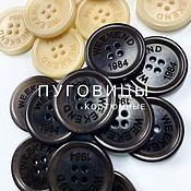 Материалы для творчества handmade. Livemaster - original item Buttons: Weekend buttons powder and brown. Handmade.