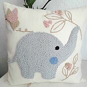 Для дома и интерьера handmade. Livemaster - original item Decorative Elephant Pillow For Children. Handmade.