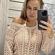 Ажурная кофта. Кофты. BeloGera. Интернет-магазин Ярмарка Мастеров.  Фото №2