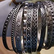 Винтаж handmade. Livemaster - original item Vintage silver bracelets 60-70 g.. Handmade.