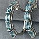 Серьги с голубыми цирконами  6,3 ct с бриллиантовым блеском. Серьги классические. AMG. Интернет-магазин Ярмарка Мастеров.  Фото №2
