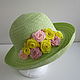 Sombrero mujer RAMO de ROSAS sombrero tocado. Sombreros de la boda. Juliya Laborera. My Livemaster. Фото №5