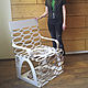 БАЛИЙСКИЙ КОКОС -VERMA White Ar Deco metal chair. Кресла. BEAUTIFUL OBJECTS OF DC. Ярмарка Мастеров.  Фото №6