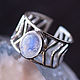 Order Silver Arrow ring with moonstone. Honey Hany Jewelry by Olga Khan. Livemaster. . Rings Фото №3