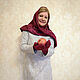  kerchief and mittens made of Pomegranate wool. Kerchiefs. Olgaorel57. Online shopping on My Livemaster.  Фото №2