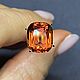 Натуральный циркон 8.7 ct ОГНЕННО-ОРАНЖЕВЫЙ. Кольца. Елена. Ярмарка Мастеров.  Фото №7