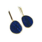 Украшения handmade. Livemaster - original item Lapis lazuli earrings, drop earrings, dark blue earrings. Handmade.