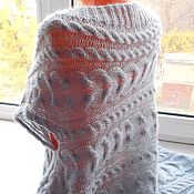 Детское вязаное платье на104-116разм. для девочки из кашемира и шерсти