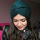 Чалма с блеском "Малахит". Чалмы. SOFIE ACCESSORIES. Ярмарка Мастеров.  Фото №4