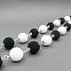 Order Beads 'Black and white', beads, beads. Beaded jewelry. Livemaster. . Beads2 Фото №3