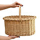 Wicker picnic basket medium. basket of vines. Art.50002. Basket. SiberianBirchBark (lukoshko70). My Livemaster. Фото №5