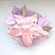 FABRIC FLOWERS. Chiffon rose.' Spring-VI primrose'. Brooches. fioridellavita. My Livemaster. Фото №6