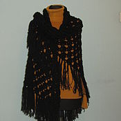 Аксессуары handmade. Livemaster - original item Knitted black Shawl. Handmade.