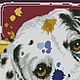  Далматинец-художник. Схема вышивки крестом. Схемы для вышивки. Алла300550. Ярмарка Мастеров.  Фото №4