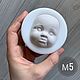 Mold M5 (form for making the face), Blanks for dolls and toys, Moscow,  Фото №1