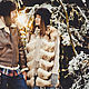 Raccoon fur vest in white, Vests, Moscow,  Фото №1