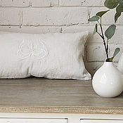 Для дома и интерьера handmade. Livemaster - original item Decorative linen pillowcase from the IRIS collection. Handmade.