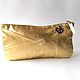 Evening gold clutch bag, Golden Apple, Golden clutch bag, Clutches, Ulyanovsk,  Фото №1