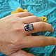 Заказать Кольцо со снежным обсидианом. Vadjra-jewelry. Ярмарка Мастеров. . Кольца Фото №3