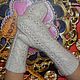 White knitted down mittens made of goat down. a beautiful gift, Mittens, Urjupinsk,  Фото №1