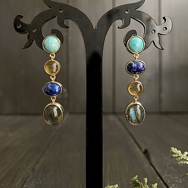 Украшения ручной работы. Ярмарка Мастеров - ручная работа Серьги с лабрадорами. Handmade.