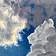 Картина в голубых тонах. Облака. Картина небо. Картина в подарок. Картины. Belozerova-kseniya. Ярмарка Мастеров.  Фото №6