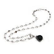 Украшения handmade. Livemaster - original item Onyx Pendant, Chain pendant, Black Stone pendant. Handmade.
