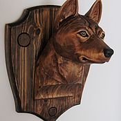 Для дома и интерьера handmade. Livemaster - original item Dog-wooden panel on the wall. Handmade.