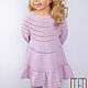 Girl's dress knitted. Childrens Dress. Knitwear shop Fairy Tale by Irina. Online shopping on My Livemaster.  Фото №2