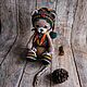 Мишка-хиппи, ручная работа, высота 25 см. Амигуруми куклы и игрушки. Natalya Sholokhova (knitting/вяжу). Интернет-магазин Ярмарка Мастеров.  Фото №2
