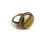 Ring universe Copper ring large round dichroic glass. Rings. kotryoshka (kapo4ka). Online shopping on My Livemaster.  Фото №2