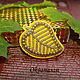 Order brooches: A beaded brooch is Yellow autumn leaf. Oksanasan. Livemaster. . Brooches Фото №3