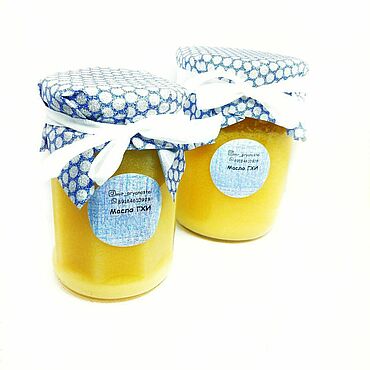 Фермерские продукты ручной работы. Ярмарка Мастеров - ручная работа Топленое масло гхи, 500 мл.. Handmade.